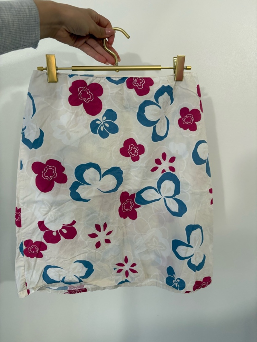 Vintage floral smart set mini skirt